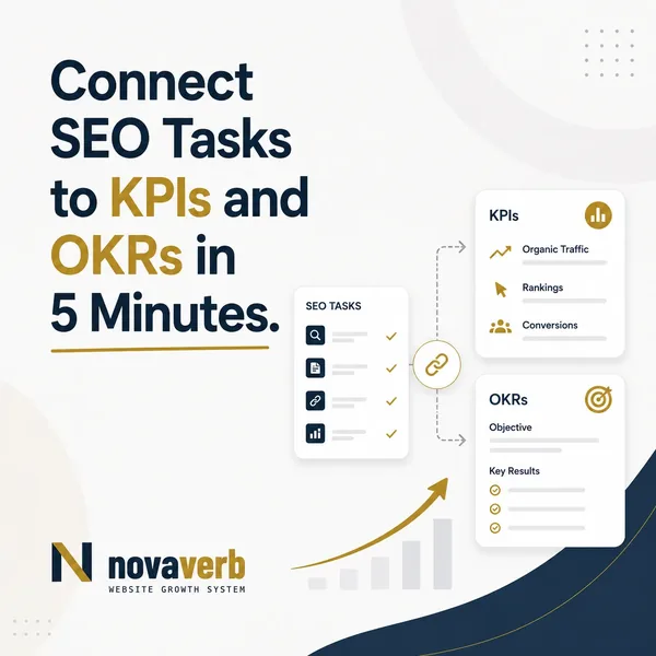 Connect SEO Tasks to KPIs and OKRs in 5 Minutes