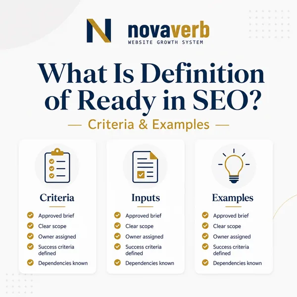 What Is Definition of Ready in SEO? Criteria & Examples