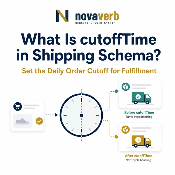 What Is cutoffTime in Shipping Schema?