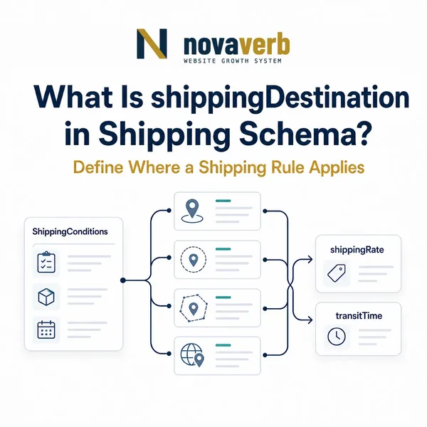 What Is shippingDestination in Shipping Schema?