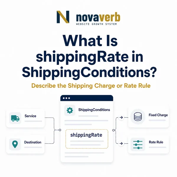 What Is shippingRate in ShippingConditions?