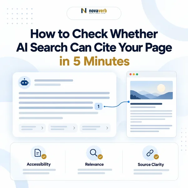 How to Check Whether AI Search Can Cite Your Page in 5 Minutes