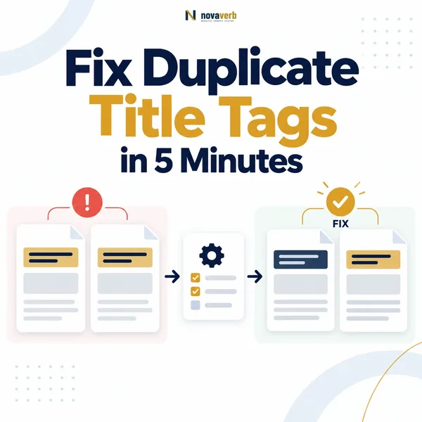 Fix Duplicate Title Tags in 5 Minutes