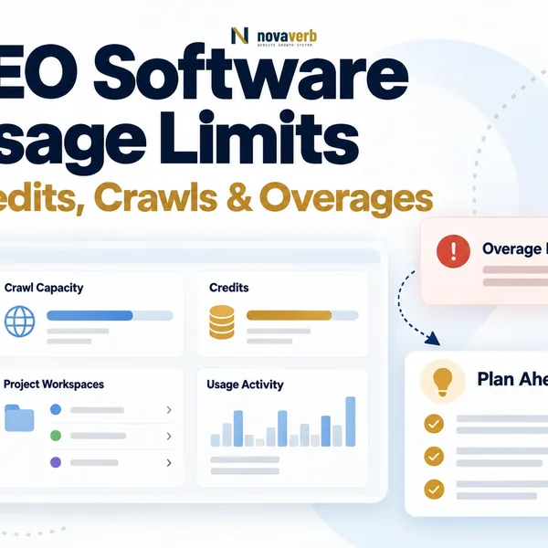 SEO Software Usage Limits: Credits, Crawls and Overages