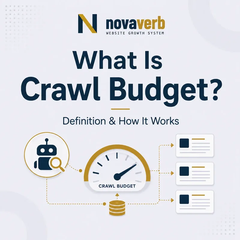 What is crawl budget graphic showing a search engine crawler allocating limited crawling resources across website pages