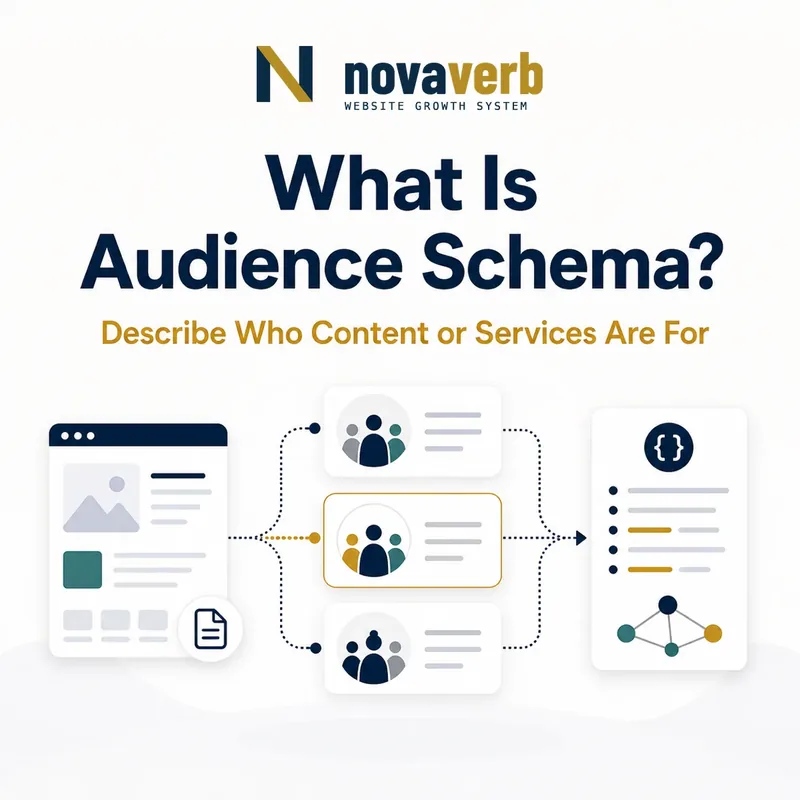 Diagram showing Audience Schema describing the people for whom content or services are intended
