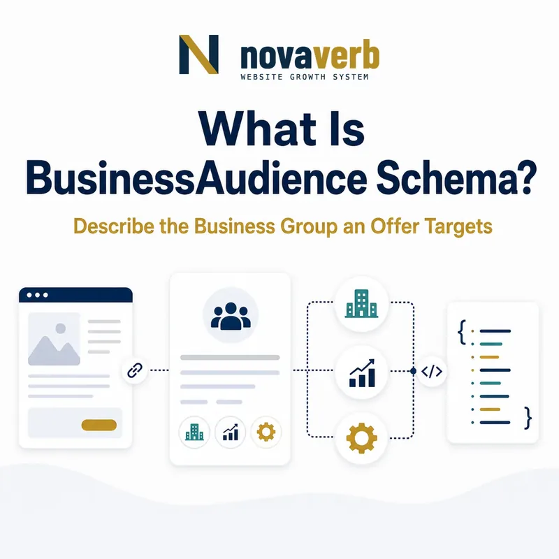 Diagram showing BusinessAudience Schema describing the business group targeted by an offer