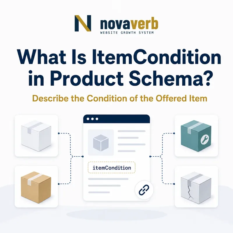 Diagram showing itemCondition connecting an Offer to new, used, refurbished and damaged item concepts