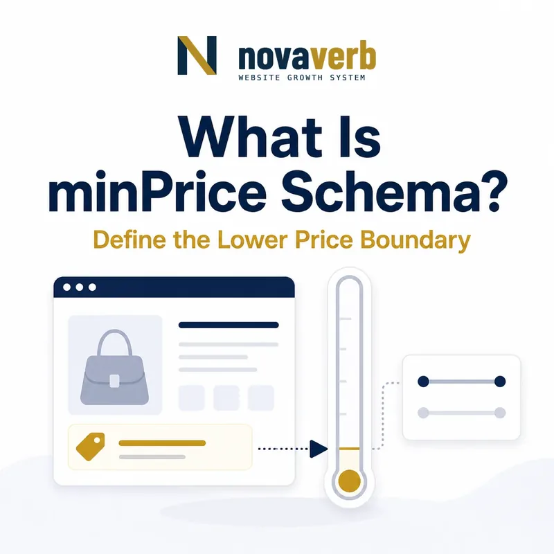 Diagram showing minPrice Schema as the lower boundary of a price range