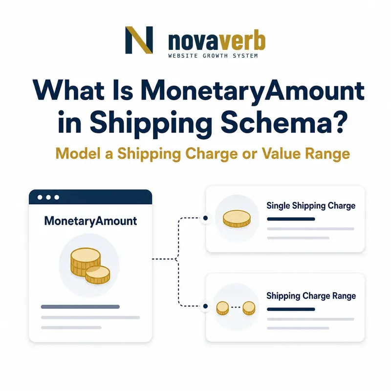 Diagram showing MonetaryAmount representing one shipping charge or a minimum-to-maximum value range