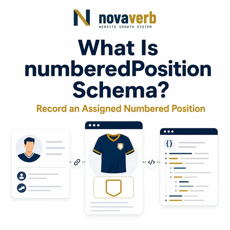 Diagram showing numberedPosition Schema connecting a person to an assigned jersey or roster number