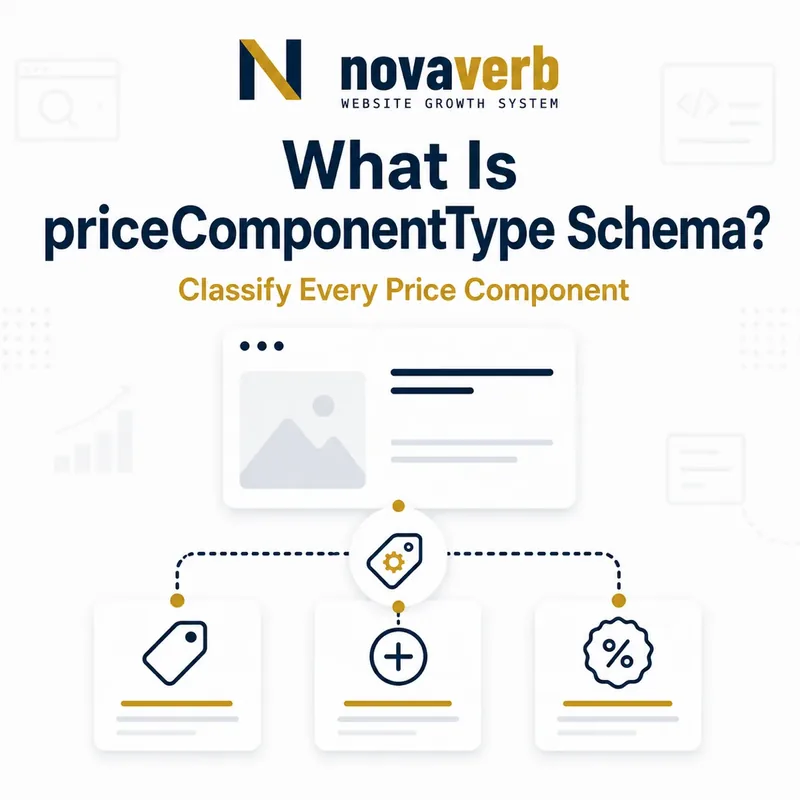 Diagram showing priceComponentType Schema classifying pricing components