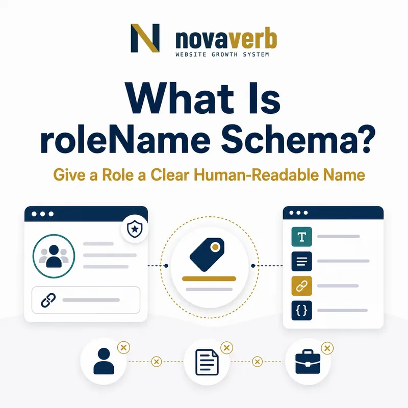 Diagram showing roleName Schema giving a Role a clear human-readable label