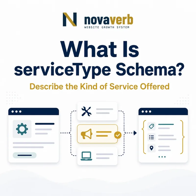 Diagram showing serviceType Schema classifying the kind of service being offered
