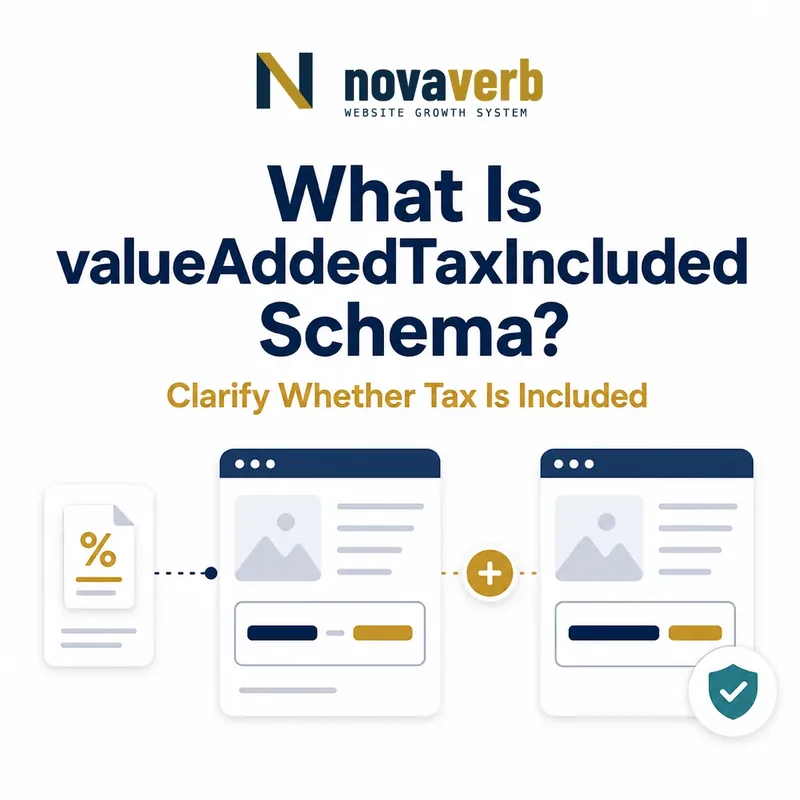 Diagram showing whether valueAddedTaxIncluded Schema includes tax in a displayed price