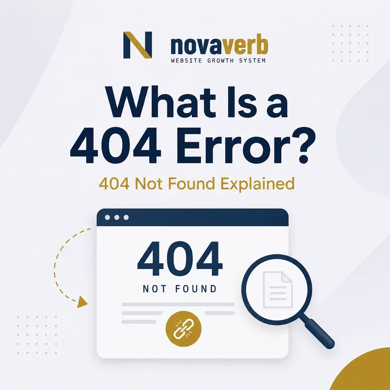 What is a 404 error graphic showing a requested webpage that cannot be found on the server