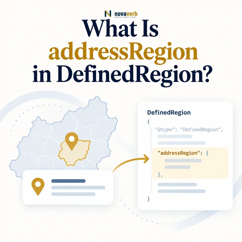 addressRegion map and location pin in a DefinedRegion schema flow