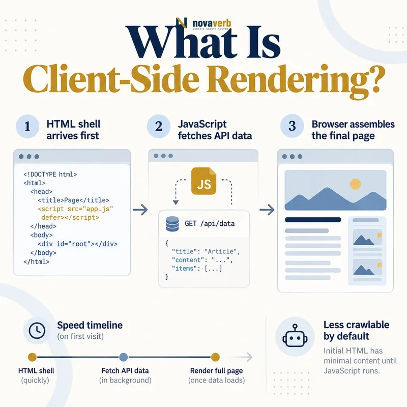 What Is Client-Side Rendering? A visual guide to browser-rendered pages and SEO risks