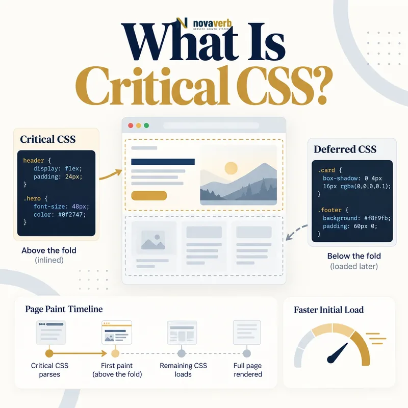 What Is Critical CSS? A visual guide to above-the-fold styles and faster first paint