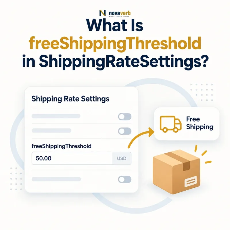 freeShippingThreshold meter in a shipping rate settings flow