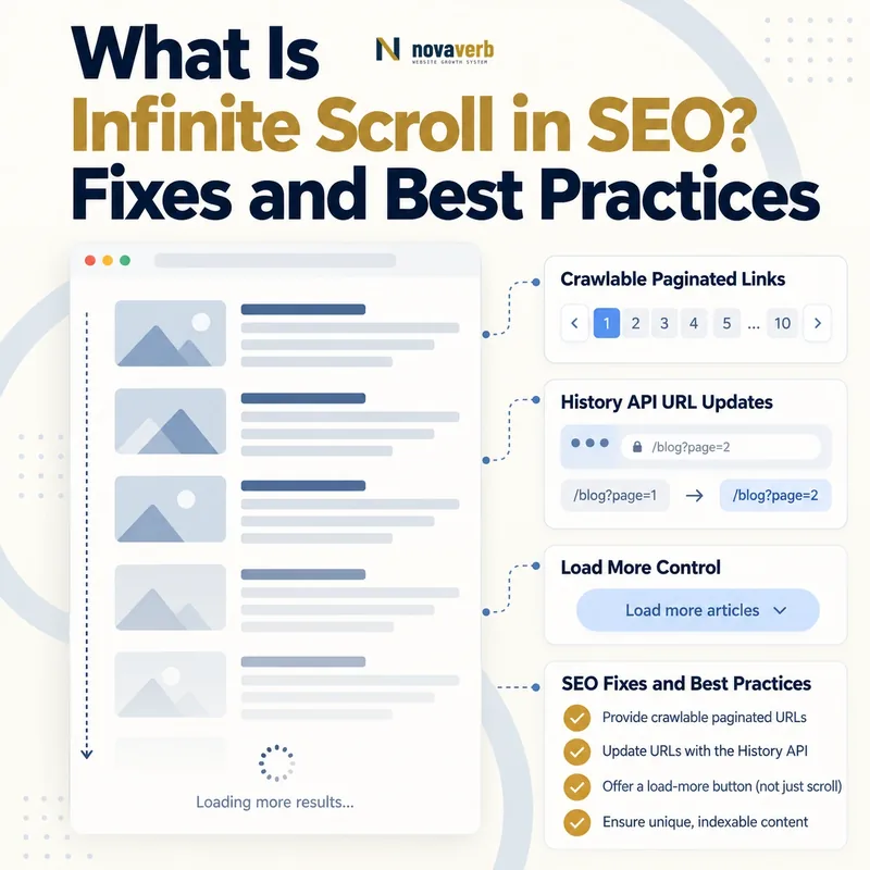 What Is Infinite Scroll in SEO? Fixes and best practices visual guide