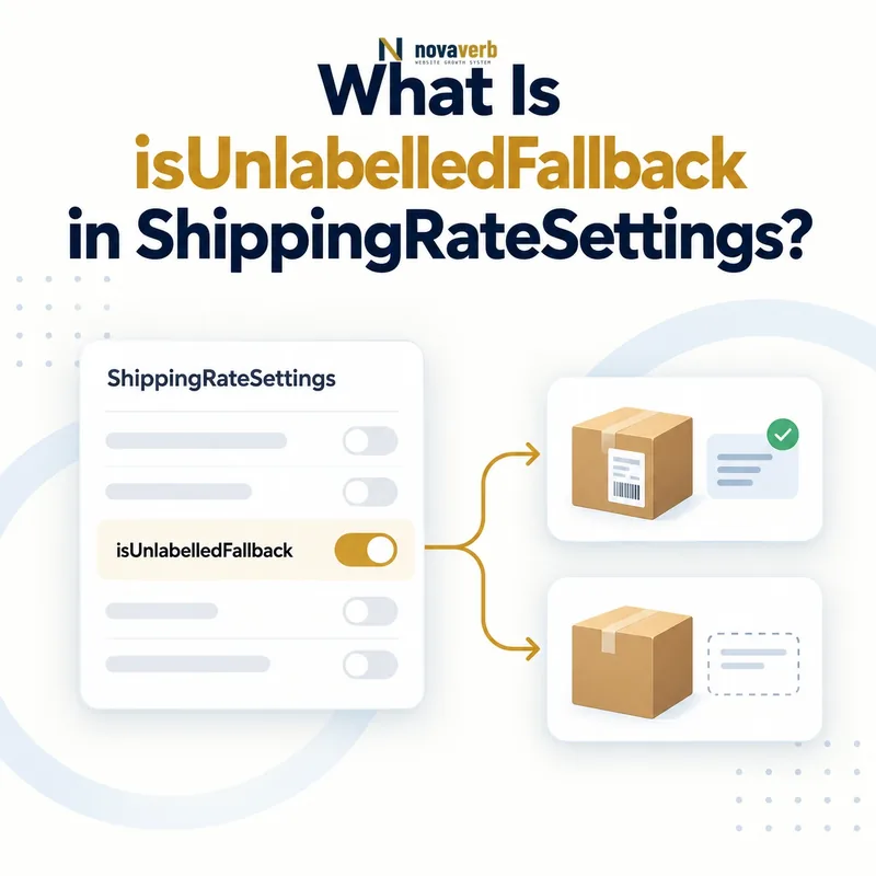 isUnlabelledFallback setting in a shipping rate configuration flow