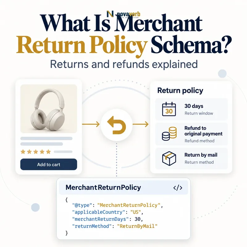 What Is Merchant Return Policy Schema? returns, refunds, and policy fields diagram
