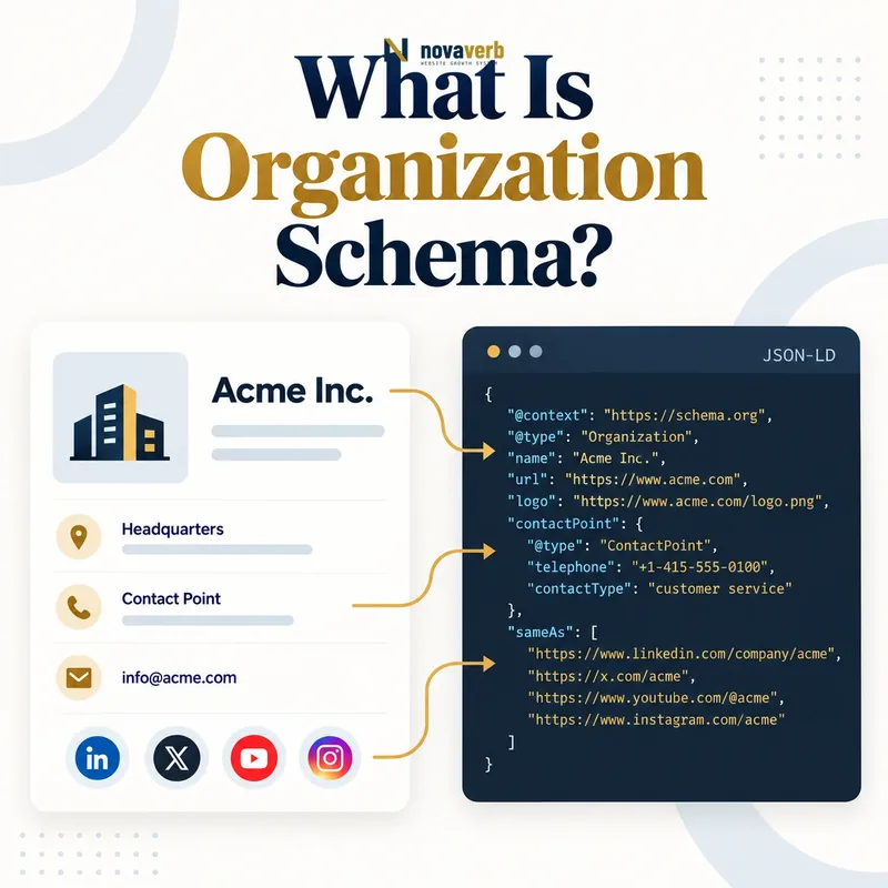 What Is Organization Schema? A visual guide to organization structured data
