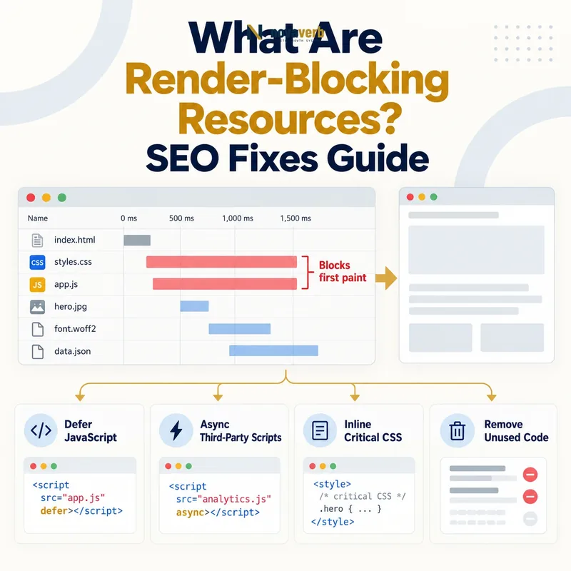 What Are Render-Blocking Resources? An SEO fixes guide for CSS and JavaScript