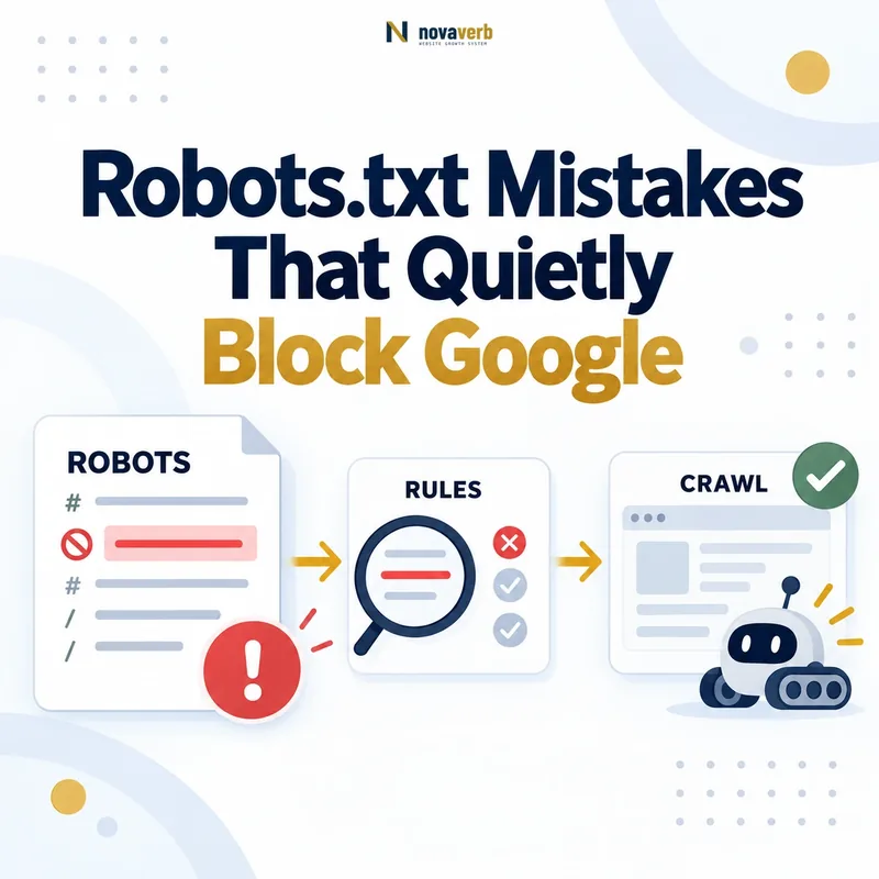 Robots.txt rules are checked so important pages are not quietly blocked