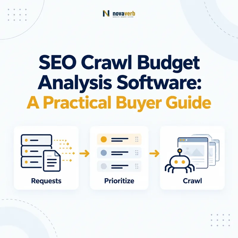 SEO crawl budget workflow connecting requests, prioritization, and crawling