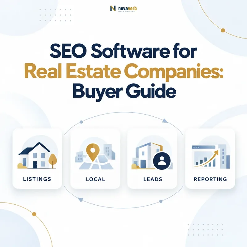 Real estate SEO software supports listings local discovery leads and reporting