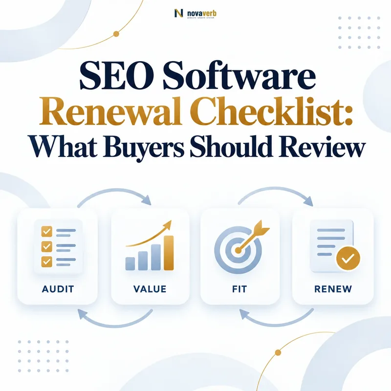 SEO software renewal review checks audit value fit and readiness to renew