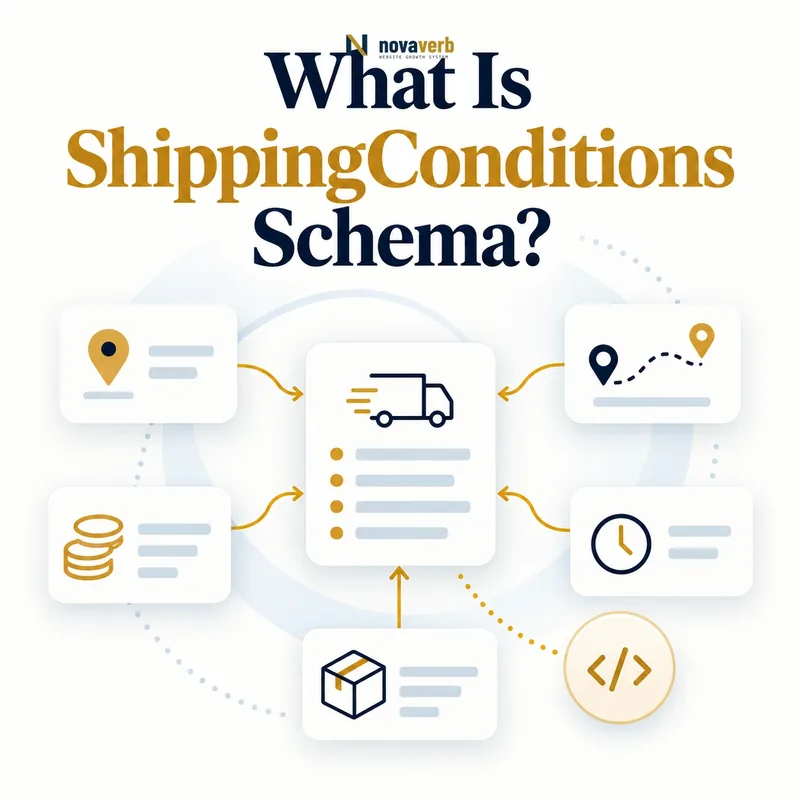 ShippingConditions schema panel connecting origin destination rate and time