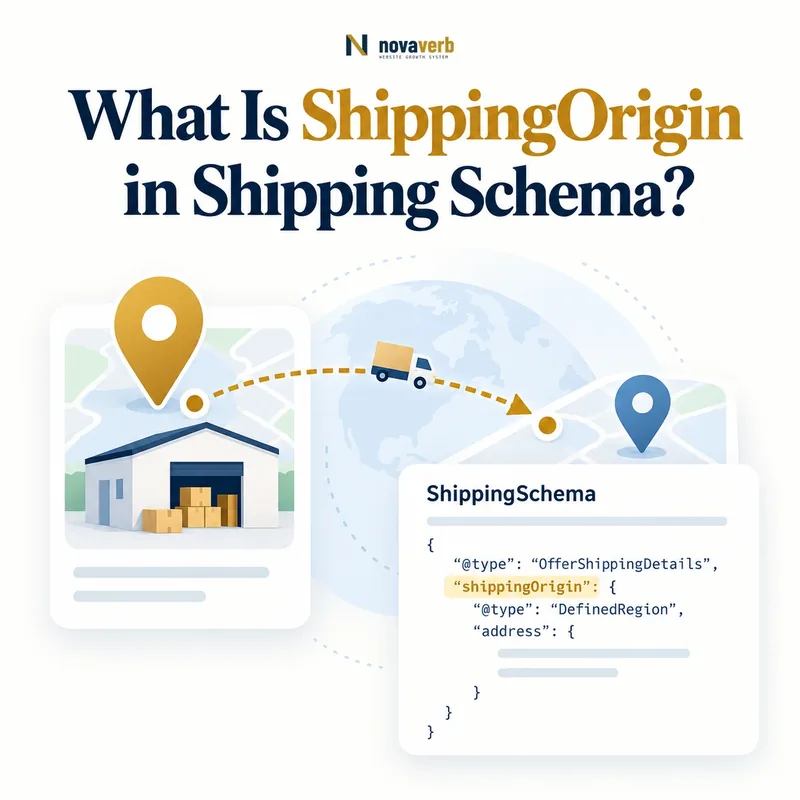 ShippingOrigin warehouse pin and package route in a Shipping Schema flow