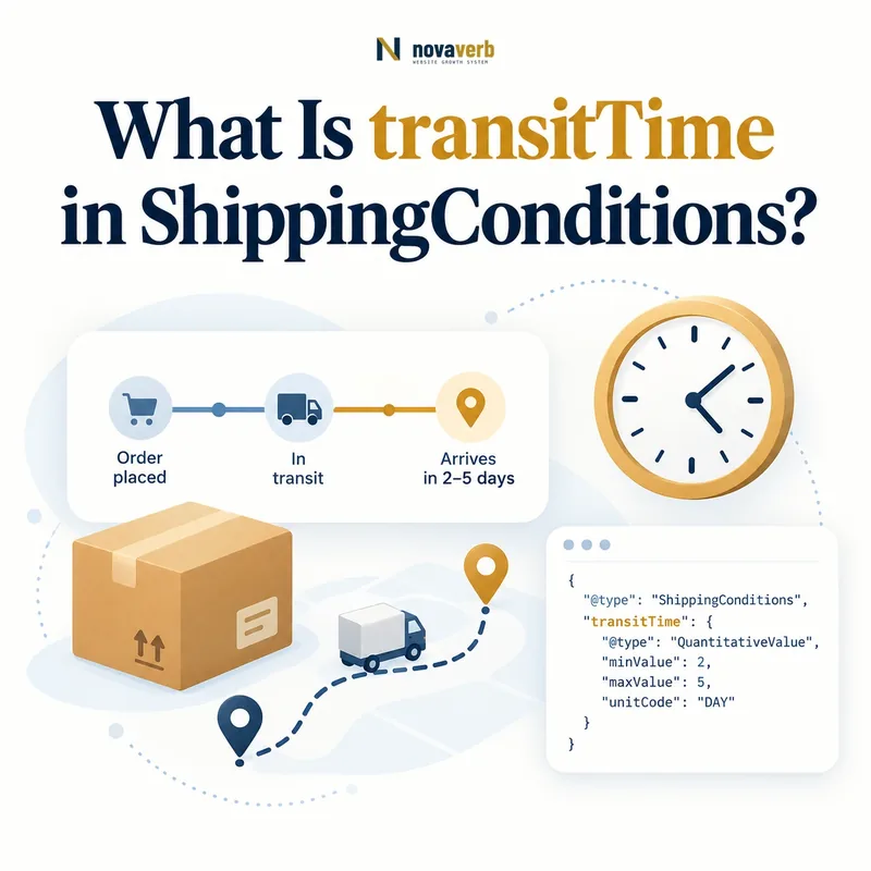 transitTime delivery timeline in a ShippingConditions flow