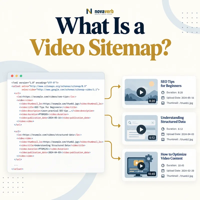 What Is a Video Sitemap? A visual guide to video sitemap XML and metadata