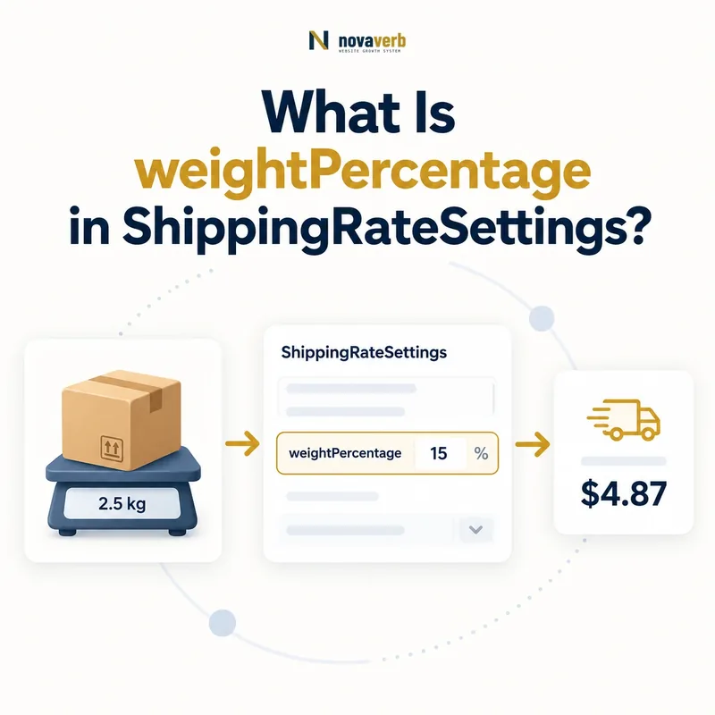 weightPercentage setting with a parcel scale and shipping cost result