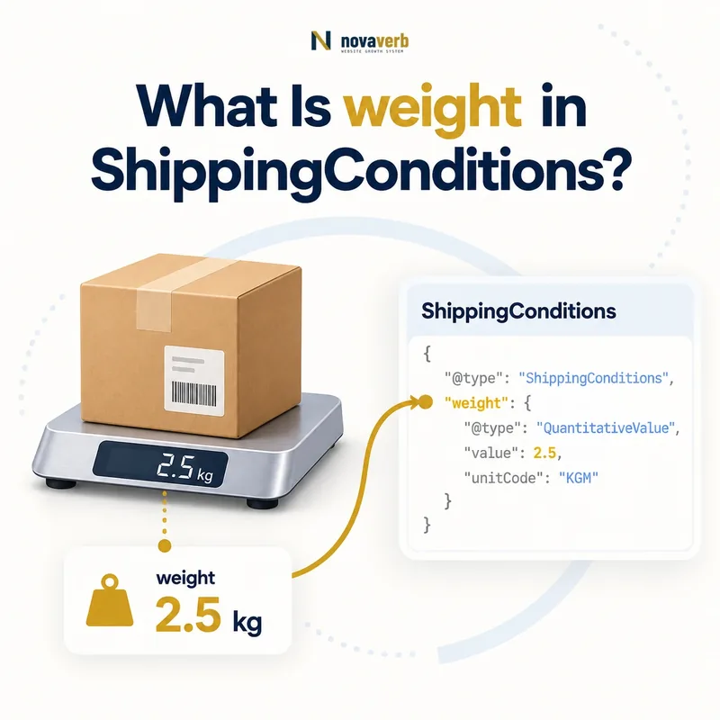 package weight on a scale in a ShippingConditions schema flow
