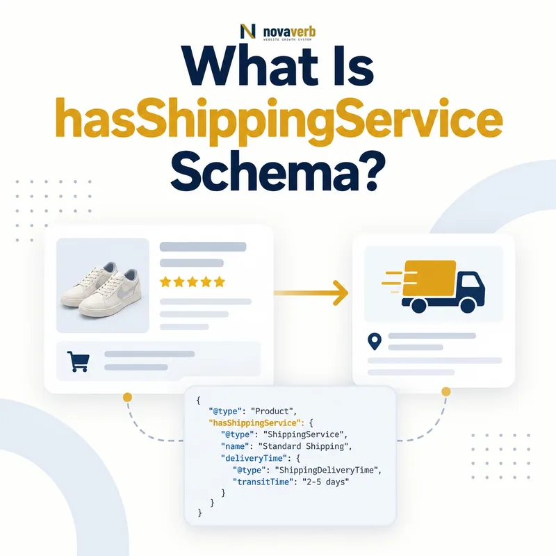 hasShippingService schema linking a product with its shipping service