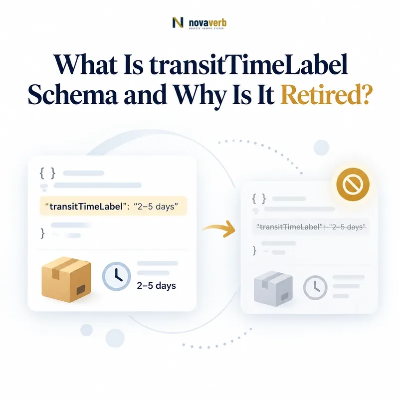 transitTimeLabel schema field marked as retired in a shipping flow