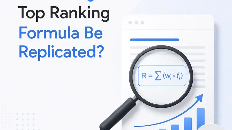 Can Google's Top Ranking Formula Be Replicated?